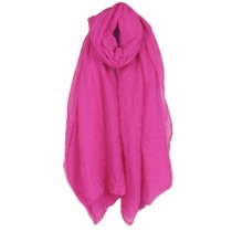 Womens Fashion Solid Scarves Comfortable Scarf Shawl Wrap, Rose Red