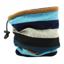 Unisex Warm Scarf Loop Scarfs Headscarf Head Wrap Neck Scarves, Blue/Stripe