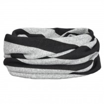Unisex Warm Scarf Loop Scarfs Headscarf Head Wrap Cap Hat, Black/White
