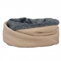 Unisex Warm Scarf Loop Scarfs Headscarf Head Wrap Neck Scarves Cap Hat, Beige
