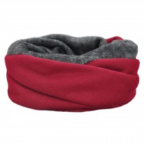 Unisex Warm Scarf Loop Scarfs Headscarf Head Wrap Neck Scarves Cap Hat, Wine/Red