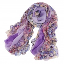 Womens Elegant Fashion Scarf Comfortable Scarves Shawl Wrap, Purple