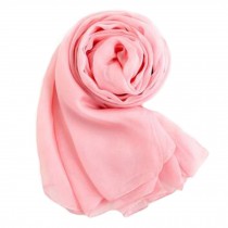 Oversized Silk Scarf Shawl Beach Wrap Scarves Neckerchief, Light Pink