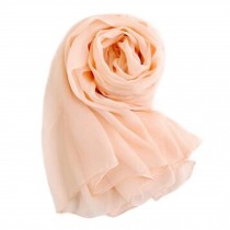 Comfortable Silk Scarf Shawl Wrap Scarves Neckerchief Solid Color, A