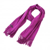 Stylish Cashmere Shawl Luxurious Pashm Tassel Soft Warm Scarf Purple