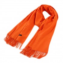 Stylish Cashmere Shawl Luxurious Pashm Tassel Soft Warm Scarf Orange
