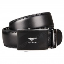 Black Mens Artificial Leather Belts Fashionable Girdle Bales Catch Waistband