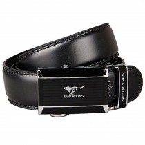 Mens Waist Belt Artificial Leather Belts Formal Waistband Fashionable Black