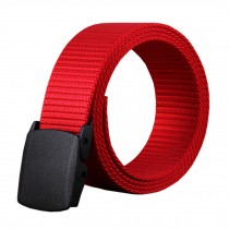 Mens/Boys Canvas Belts Bales Catch Stylish Knitting Belt, Red Informal Waistband