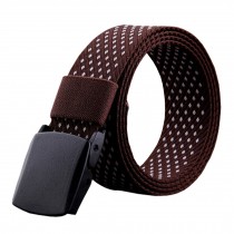 Mens/Boys Canvas Belts Bales Catch Casual Knitting Trouser Belt Brown/white