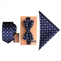 Mens Fashionable Formal/Informal Ties Set, Necktie/Bow Tie/Pocket Neck Ties