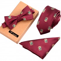 Fashionable Formal/Informal Necktie Set For Mens, Necktie/Bow Tie/Pocket Square