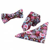 3 PCS Fashionable Casual Formal/Informal Necktie/Bow Tie/Pocket Square K
