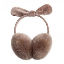 Girl's Bow Super Soft Earmuffs Winter Earmuffs Ear Warmers,Khaki