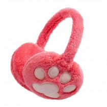 Cute Paw Super Soft Earmuffs Winter Earmuffs Ear Warmers,Pink