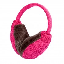 Knitting Super Soft Earmuffs Winter Earmuffs Ear Warmers,Rose Red