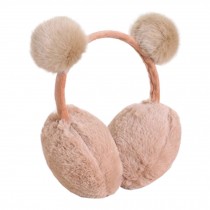 Cute Ball Earmuffs Super Soft Earmuffs Winter Earmuffs Ear Warmers, Khaki