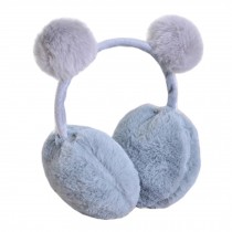 Cute Ball Earmuffs Super Soft Earmuffs Winter Earmuffs Ear Warmers, Gray
