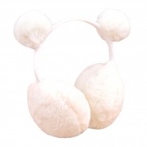 Cute Ball Earmuffs Super Soft Earmuffs Winter Earmuffs Ear Warmers, White