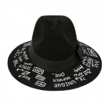 Billycock/ Homburg/ Gift for ladies/ Women  Trendy  Bowler Hat Cap, Black