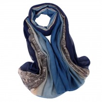 Fashion Scarves Winter Warm Cotton&Linen Scarf Infinity scarf,Blue