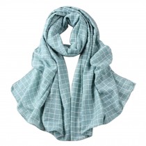 Grid Scarves Winter Warm Female Scarves Infinity scarf/shawl,Green