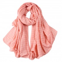 Grid Scarves Winter Warm Female Scarves Infinity scarf/shawl,Pink