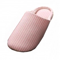 Unisex home skid resistance soft sole Slipper, stripe,pink