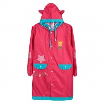 Lovely Unisex Kid's Raincoat Waterproof Raincoat Toddler,Rose Red