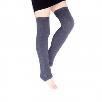 Women Lady Fashion Leg Warmers Knit legging,plush,dark grey