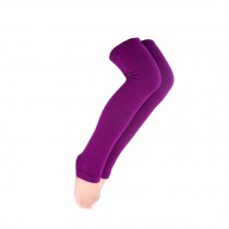 Women Lady Fashion Leg Warmers Knit legging,plush,purple