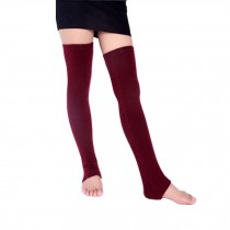 Women Lady Fashion Leg Warmers Knit legging,plush, red