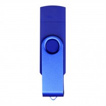 16GB Double Plug Cellphone/PC USB Storage Flash Drive Memory Stick/Disk Blue