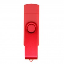 16GB Double Plug Cellphone/PC USB Storage Flash Drive Memory Stick/Disk Red