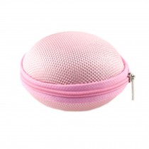 2PCS Portable Earbuds Case Earphone Holder Earbud Pouch Coins Storage Bags, Pink