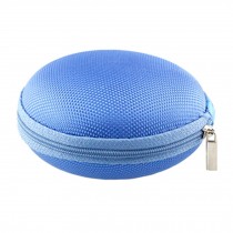 2PCS Portable Earbuds Case Earphone Holder Earbud Pouch Coins Storage Bags, Blue