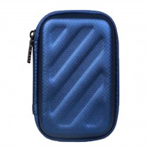 Rectangle Earphone/Cable Organizer Carrying Case Earphone Storage Bag, Blue