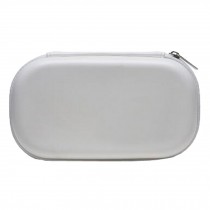 PU Leather Earphone/Cable Organizer Carrying Case Earphone Storage Bag, White