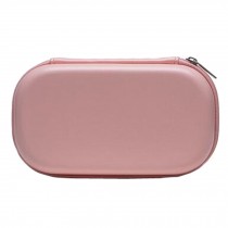 PU Leather Earphone/Cable Organizer Carrying Case Earphone Storage Bag, Pink