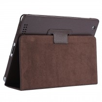 Stylish iPad Case iPad 2/3/4 Drop Resistance Protective Cover Support Brown