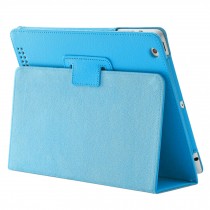 Stylish iPad Case iPad 2/3/4 Drop Resistance Protective Cover Support Sky Blue