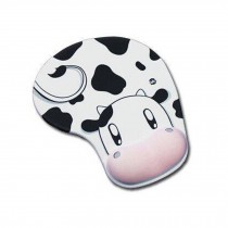 Desktop Silicone Gel Wrist Mouse Pad Ultra Slim Cloth Cartoon Dairy Cow