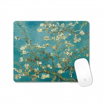 Creative Decorative Rectangle Non-Slip Rubber Mousepad Gaming Mouse Mat Folwer