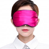 Adjustable Silk Eye Mask Sleep Mask Eye-shade Sleeping Relax Lens Hood Rose
