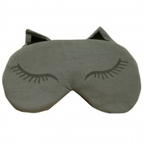 Cartoon Sleeping Eye Mask Sleep Mask Eye-shade Aid-sleeping Cute Cat Grey