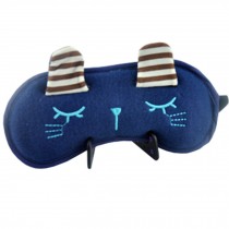 Cartoon Sleeping Eye Mask Sleep Mask Eye-shade Aid-sleeping Cute Rabbit Blue