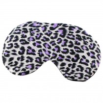 Cartoon Sleeping Eye Mask Sleep Mask Eye-shade Aid-sleeping Leopard Purple