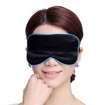 Sleeping Eye Mask Silk Sleep Mask Eye-shade Shading Aid-sleeping Black/Blue