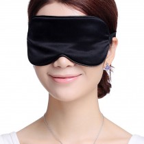 Sleeping Eye Mask Silk Sleep Mask Eye-shade Breathe Freely Aid-sleeping Black