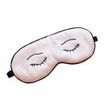 Pure Silk Comfortable Sleep Mask Eye-shade Aid-sleeping Pink